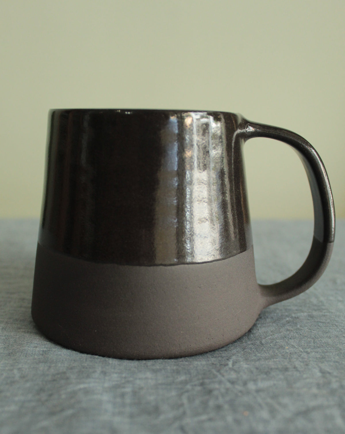 300/400ml Glossy black mug