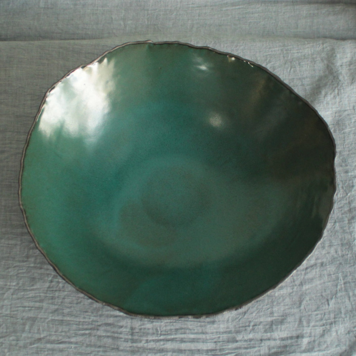 Organic large bowl - Botanical Green