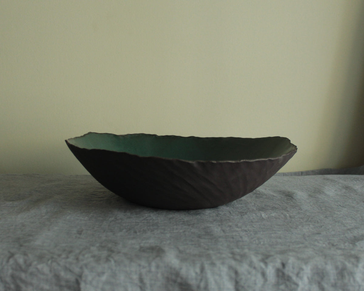 Organic large bowl - Botanical Green