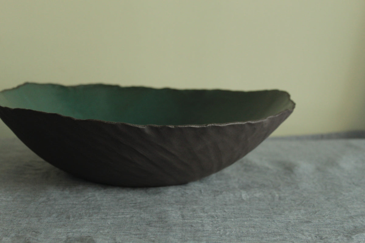 Organic large bowl - Botanical Green