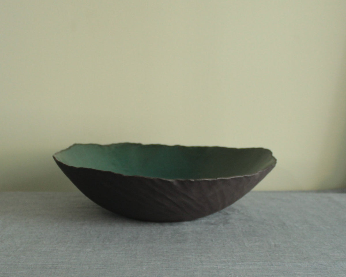 Organic large bowl - Botanical Green