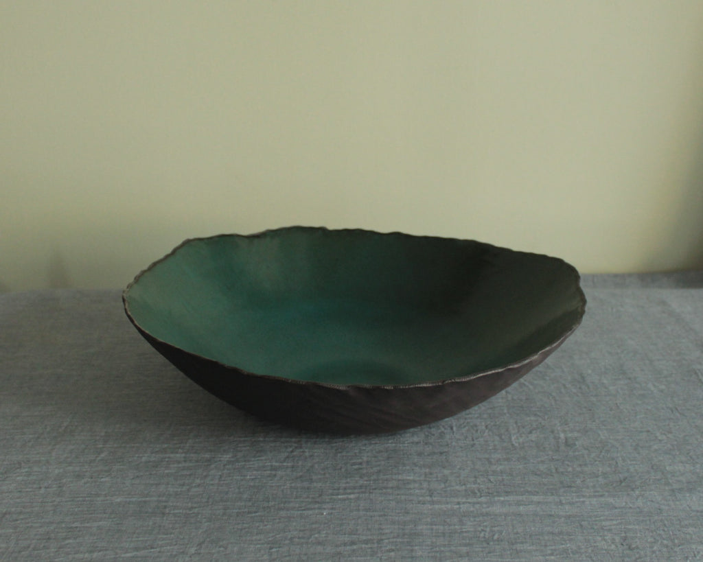Organic large bowl - Botanical Green