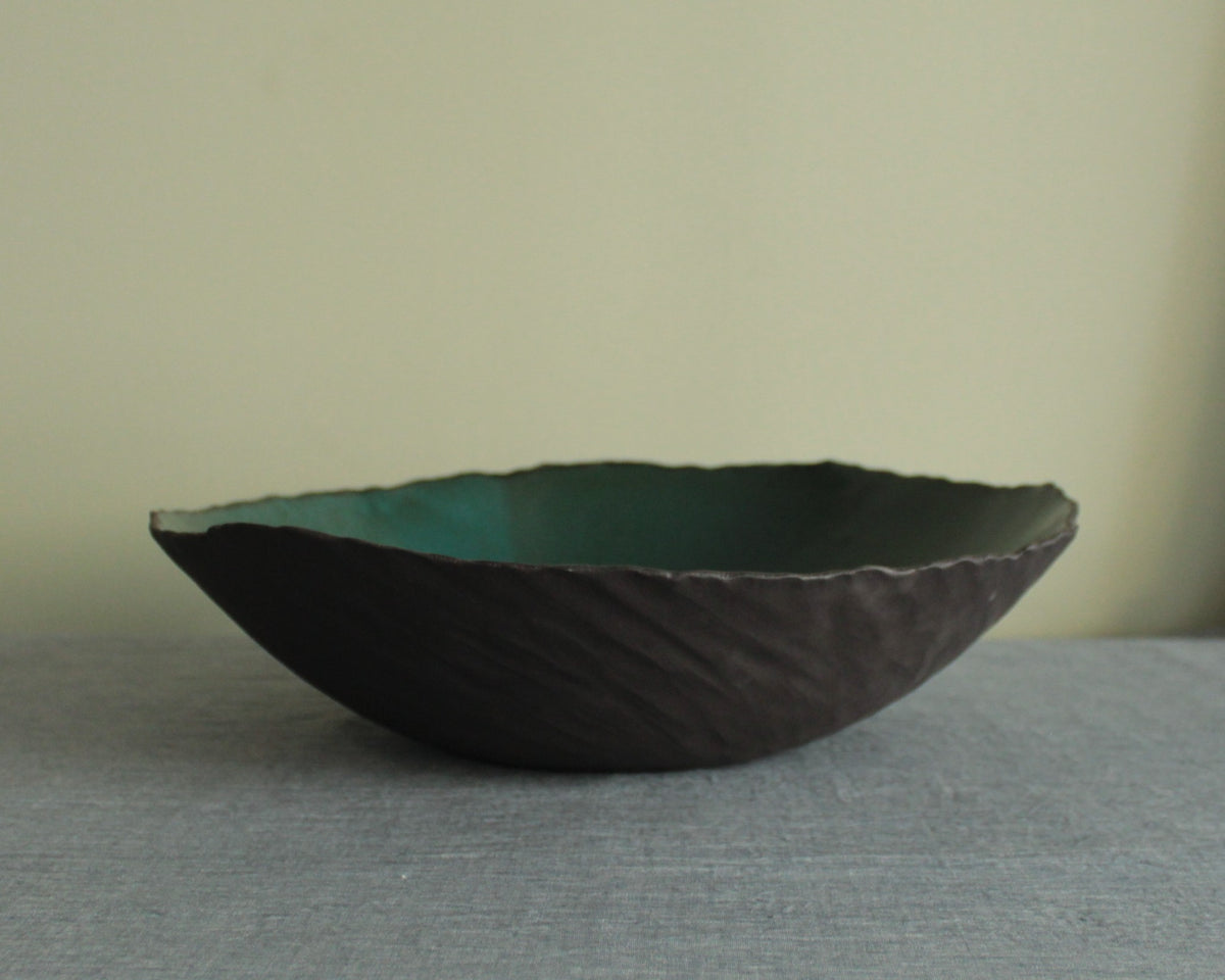 Organic large bowl - Botanical Green
