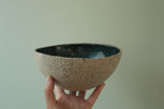 Load image into Gallery viewer, Beige bowl with botanical green glaze

