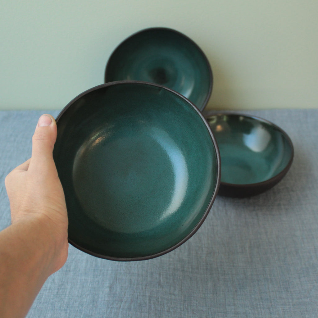 Botanical green bowl size 2