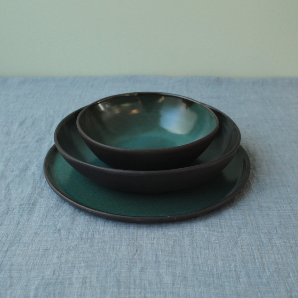 Botanical green bowl size 2