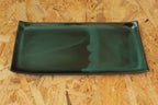 Rectangular serving platter - botanical green