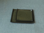 Rectangular serving platter - olive green