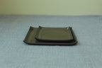 Rectangular serving platter - olive green