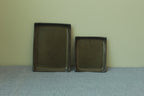 Rectangular serving platter - olive green