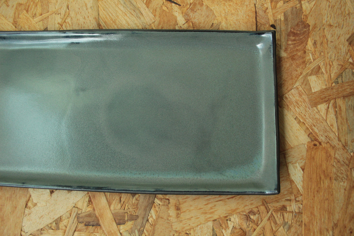 Rectangular serving platter - dark sage