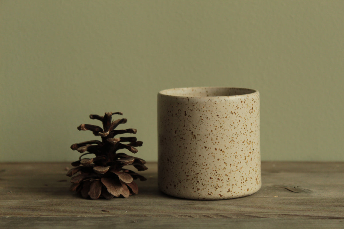 White speckled espresso / cappuccino cup