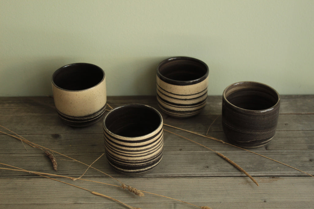 Marble effect cup