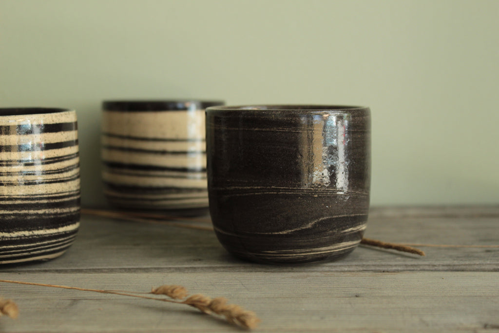 Marble effect cup