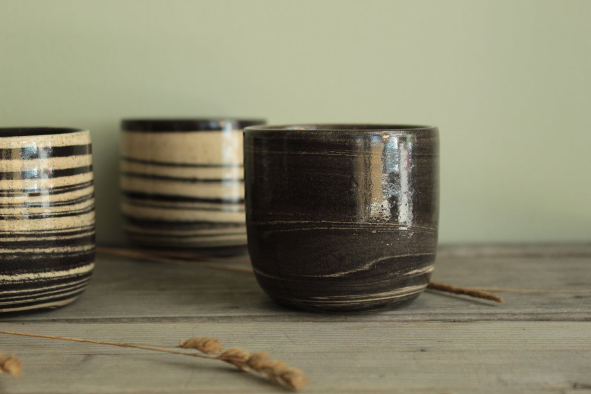 Marble effect cup