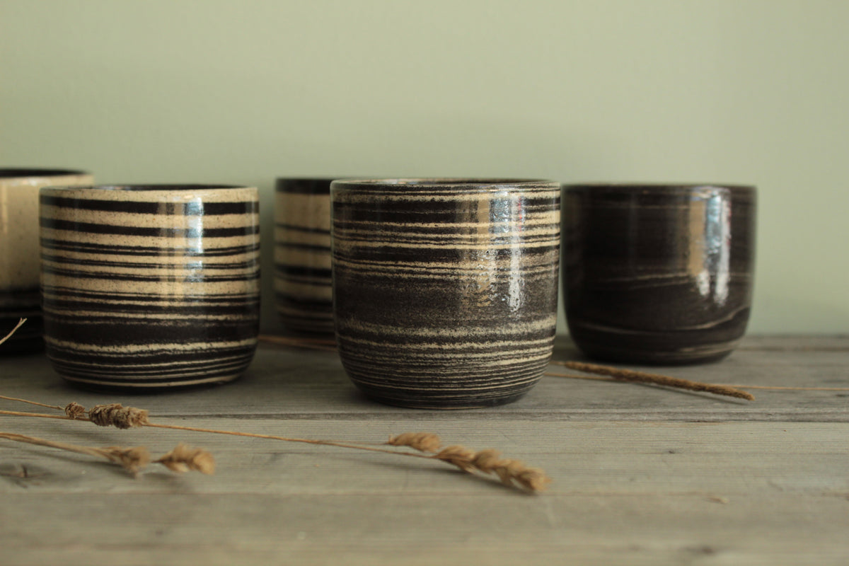 Marble effect cup