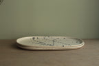 Oval platter with splashes