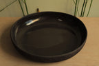 Black platter with texture