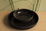 Load image into Gallery viewer, Black platter with texture
