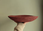 Red decorative platter / bowl