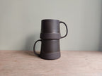 300/400ml Black on black mug