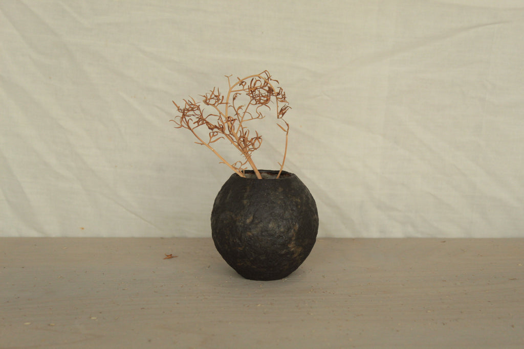 Small black vase