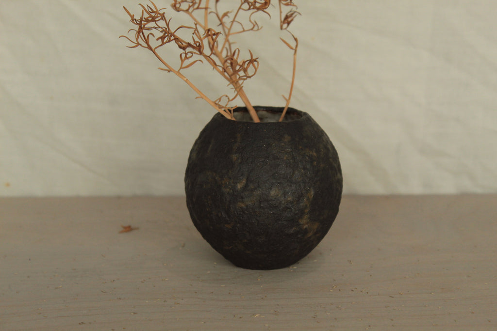 Small black vase