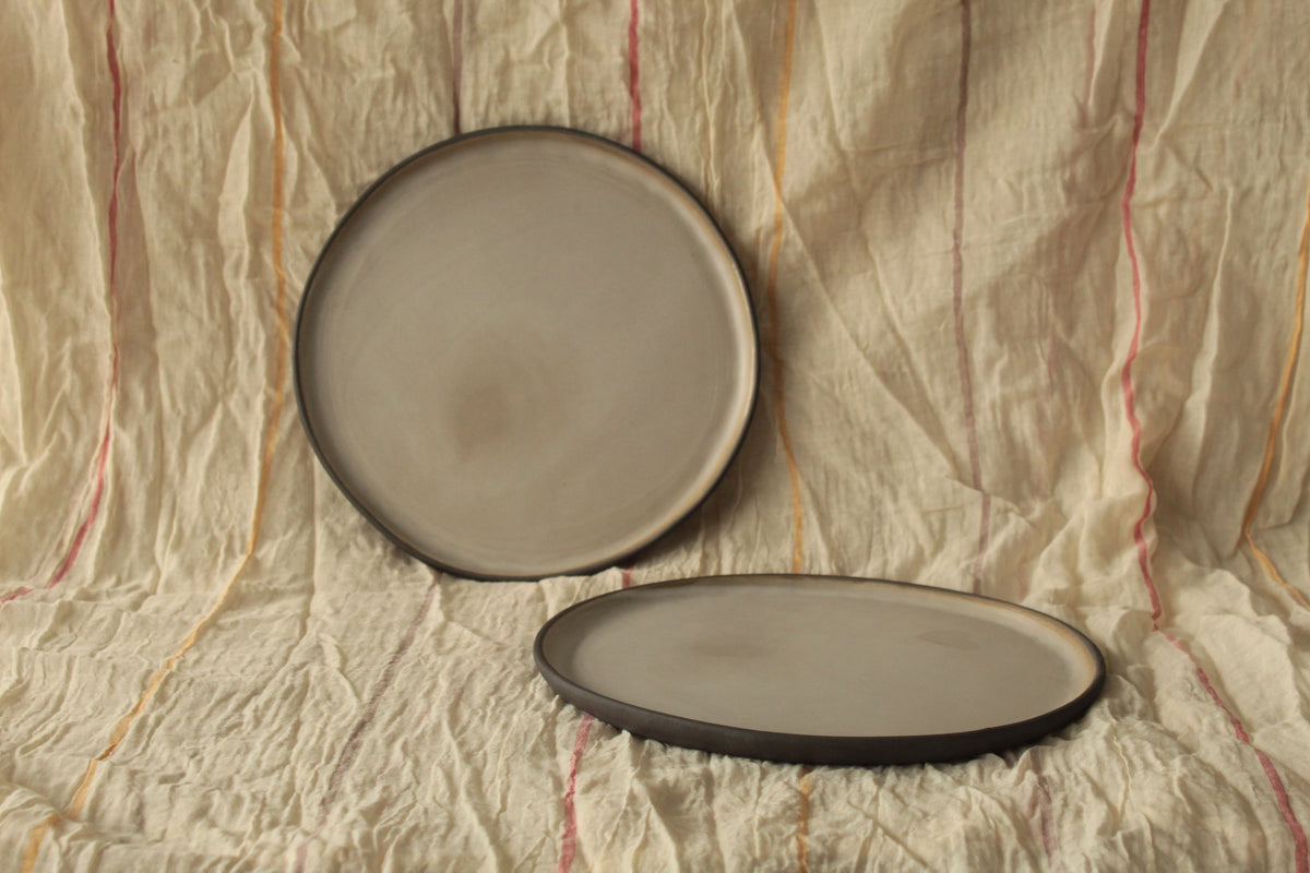 Cream white plate
