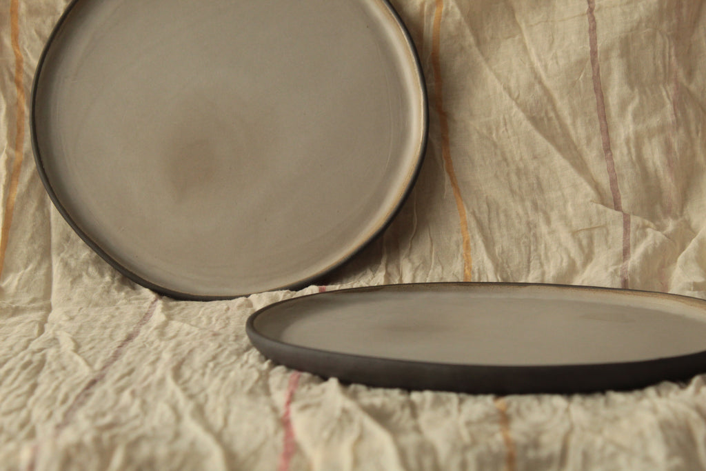 Cream white plate