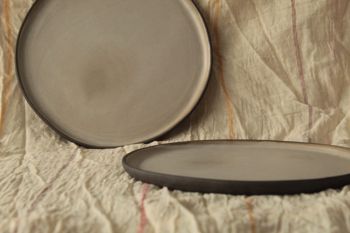Cream white plate