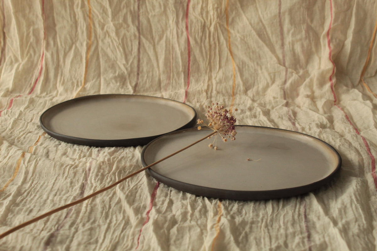 Cream white plate