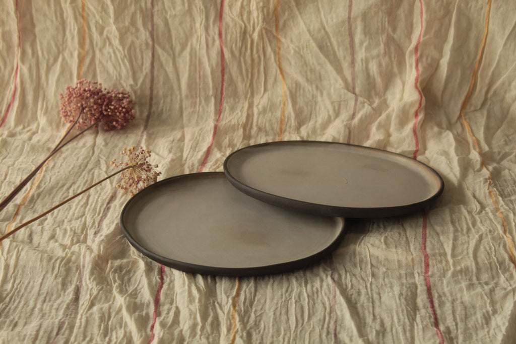 Cream white plate