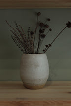 White speckled vase - small