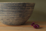 Load image into Gallery viewer, White serving bowl with blue texture
