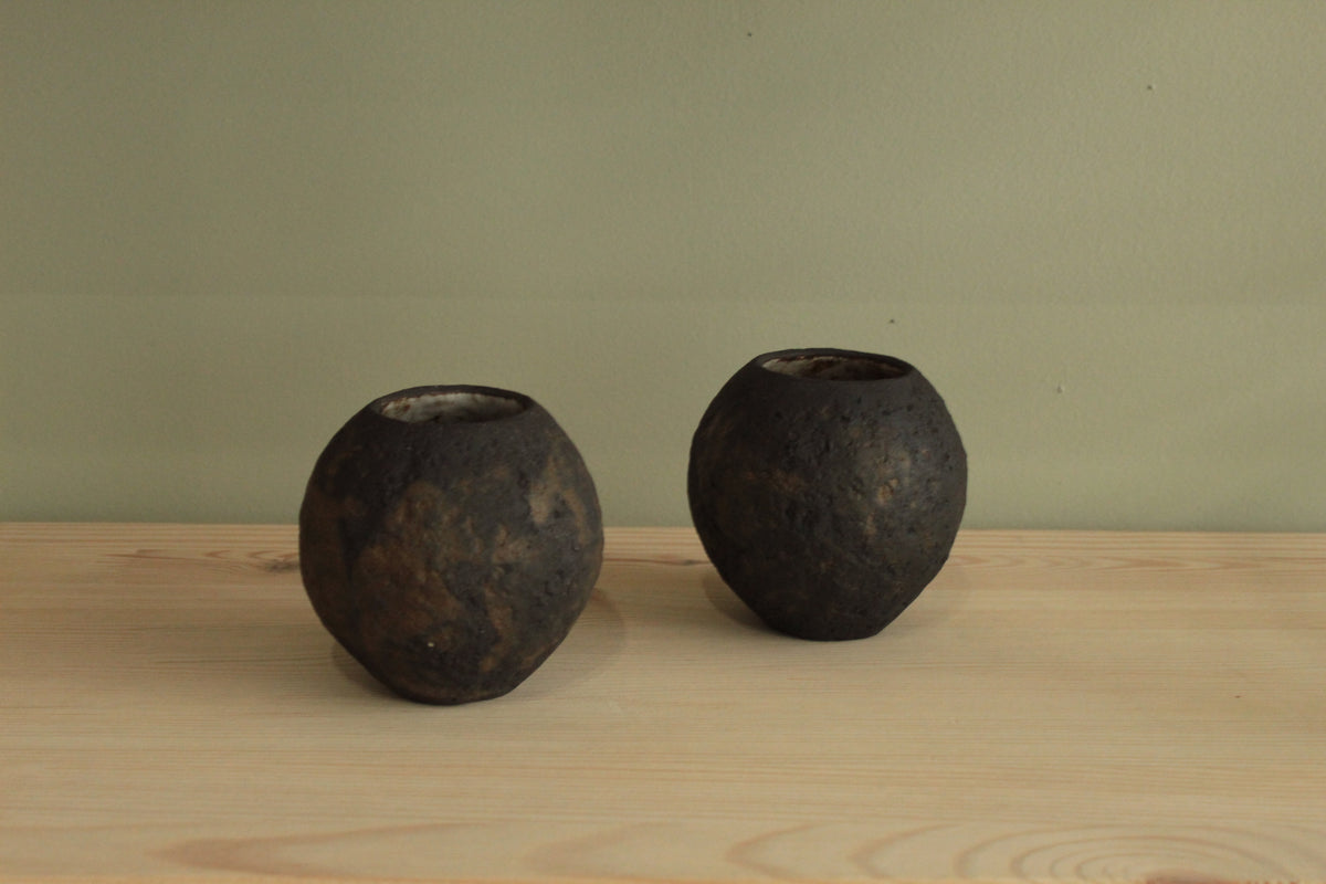 Small black vase