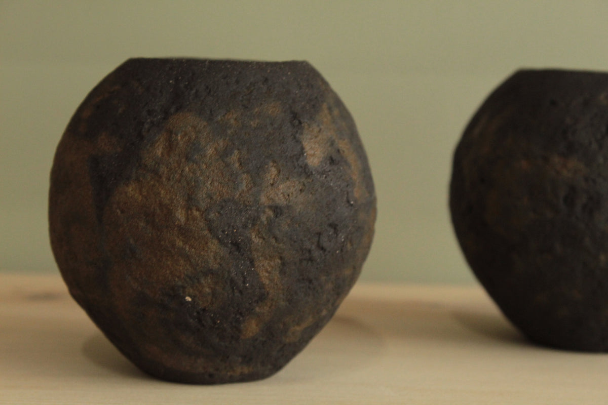 Small black vase