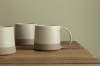 400ml White/Grey mug
