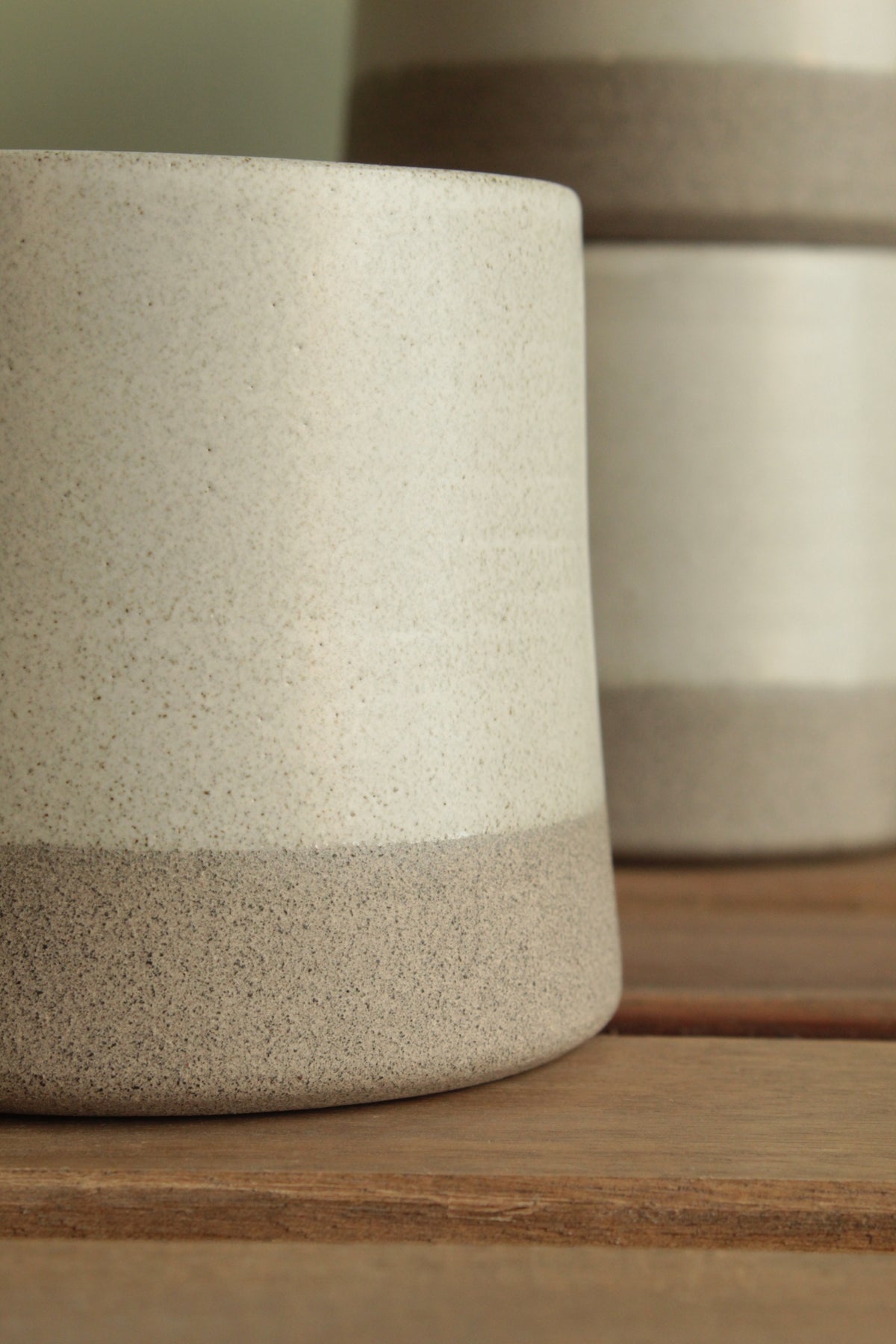 400ml White/Grey mug