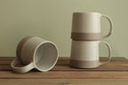 400ml White/Grey mug