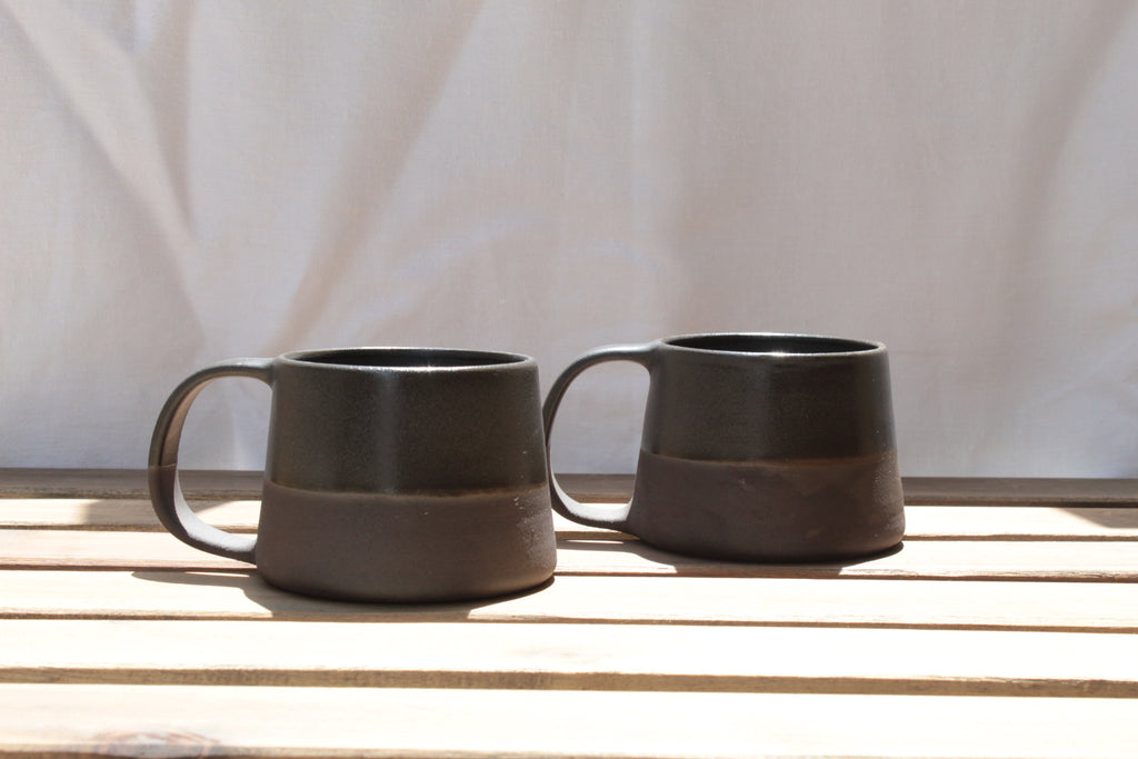 300/400ml Black on black mug