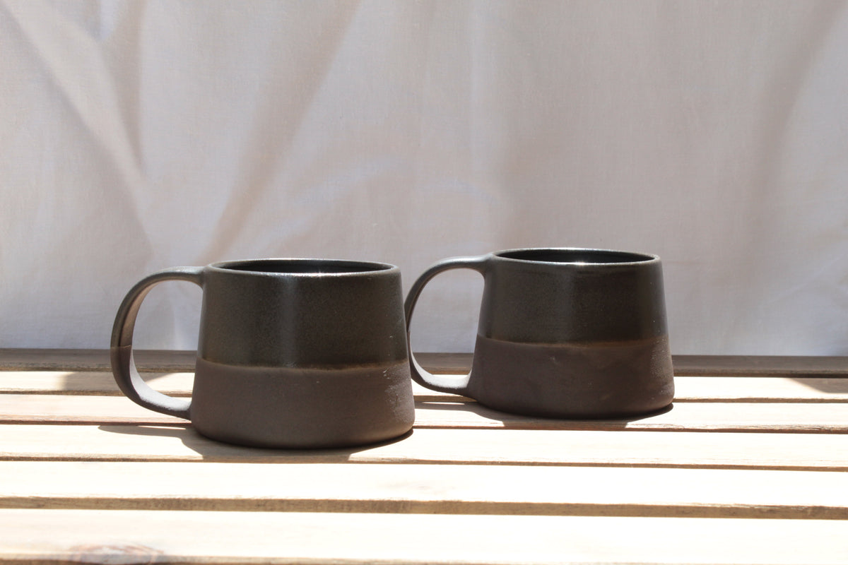 300/400ml Black on black mug