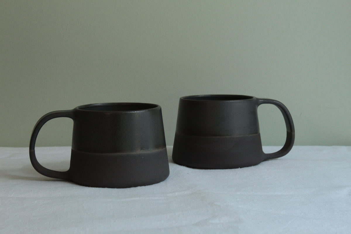 300/400ml Black on black mug