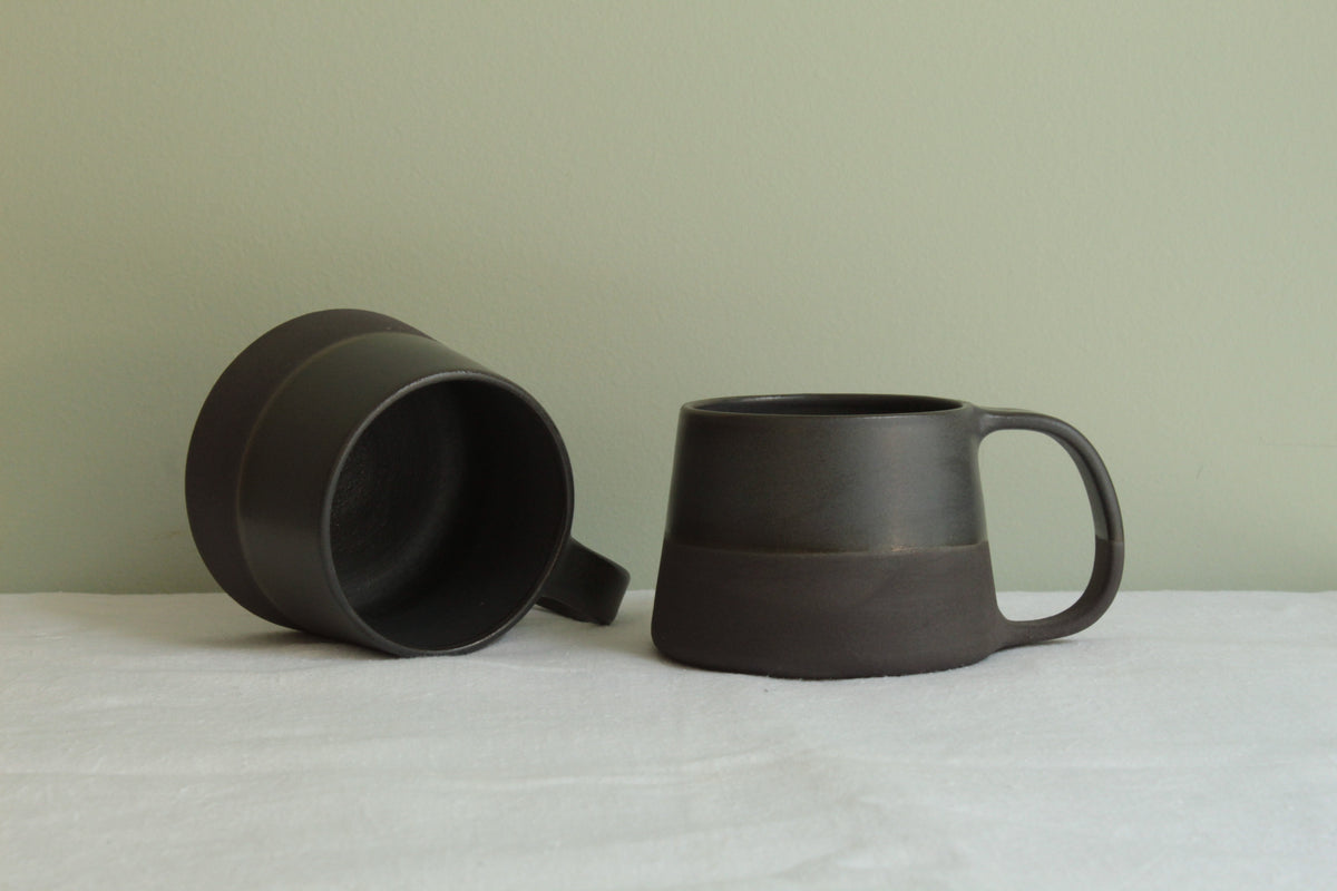 300/400ml Black on black mug