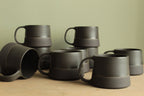 300/400ml Black on black mug
