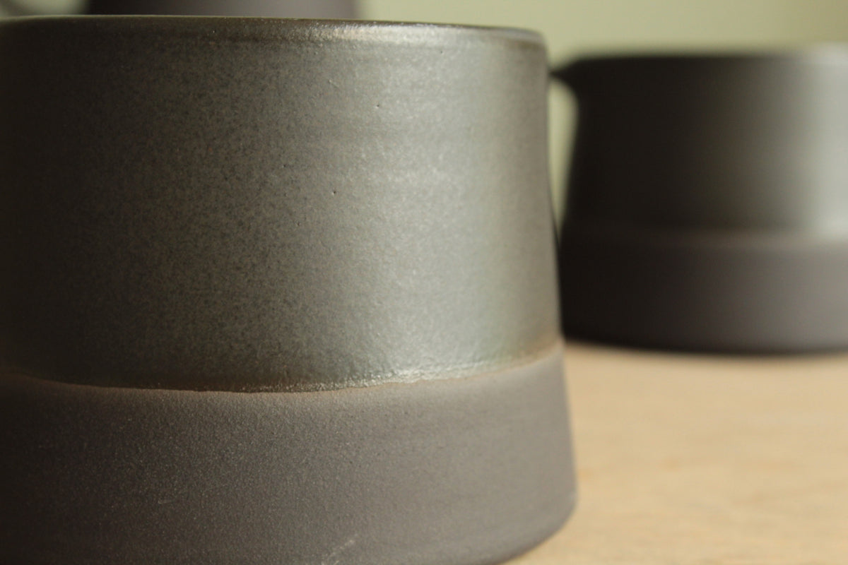 300/400ml Black on black mug