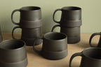 300/400ml Black on black mug