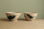 Bowl with dark blue design