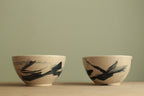 Bowl with dark blue design