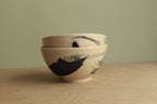 Bowl with dark blue design