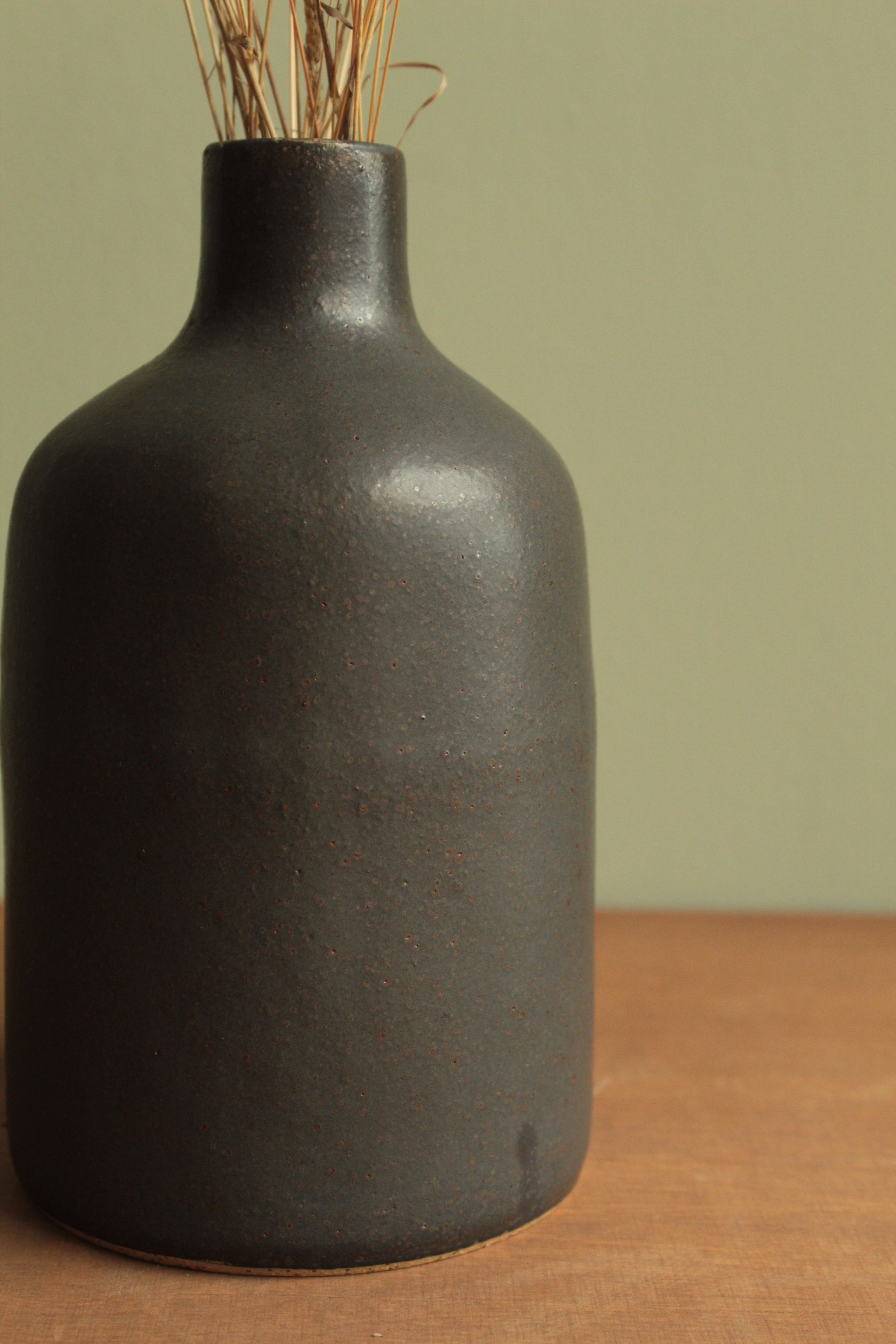 Black bottle or vase